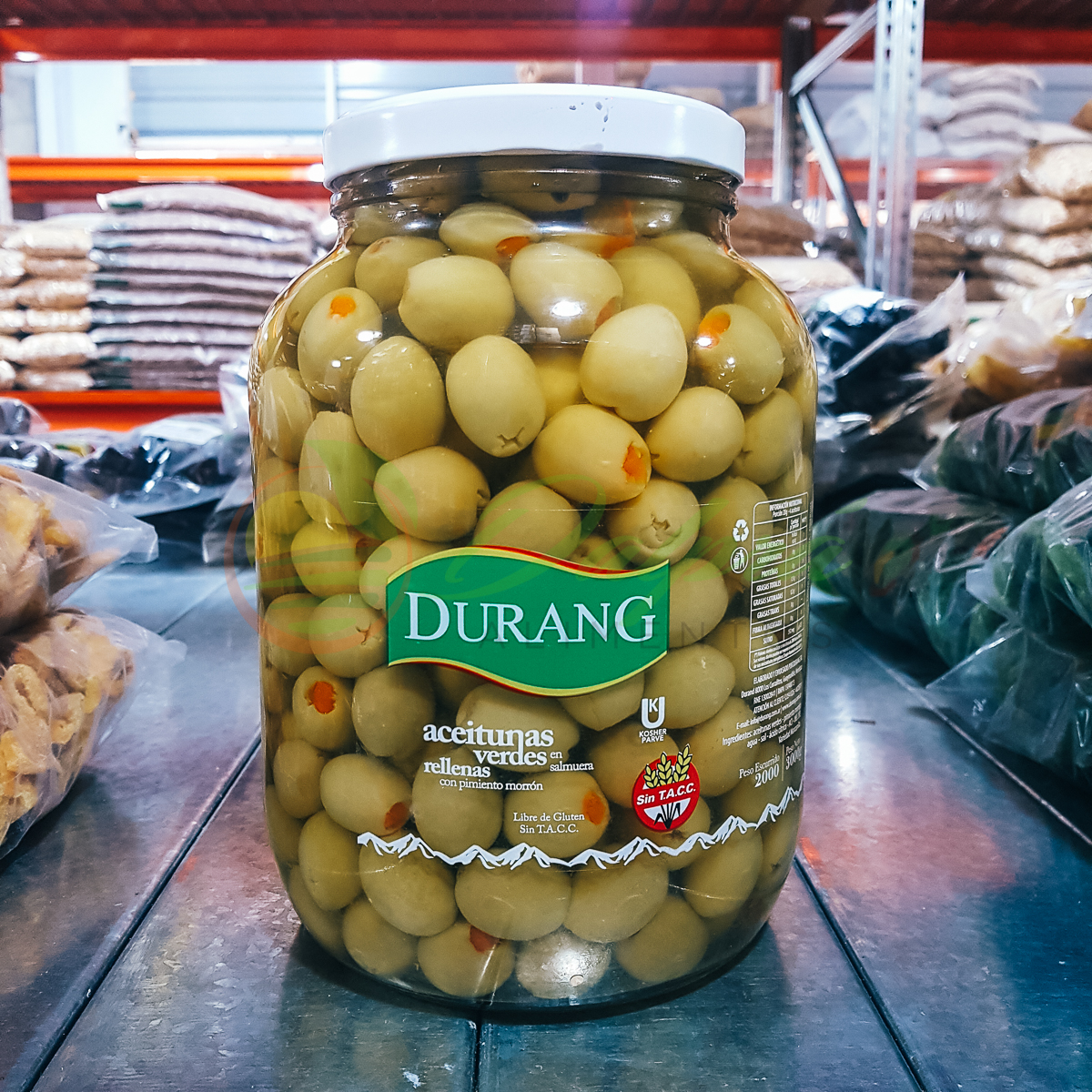 Aceitunas Pickles y Conservas -Frasco 3kg- Durang - Imagen 2