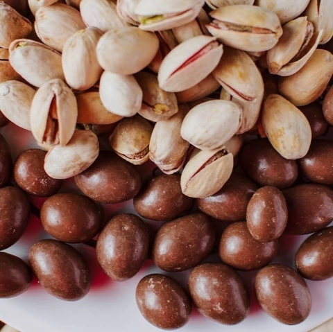 Pistacho Bañado en Chocolate