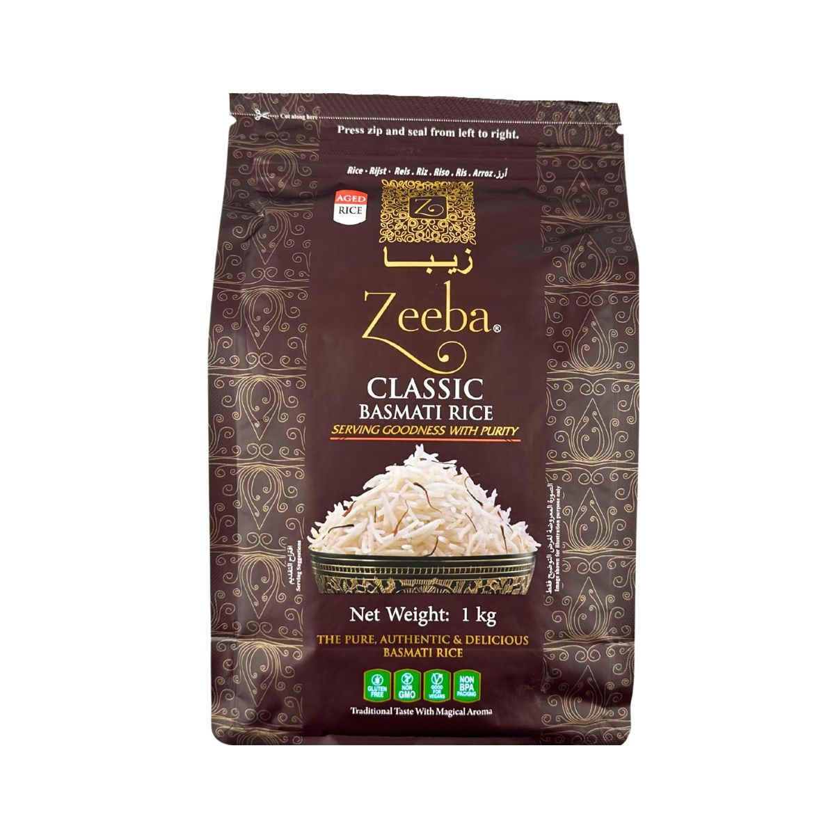 Arroz Basmati Zeeba 1kg
