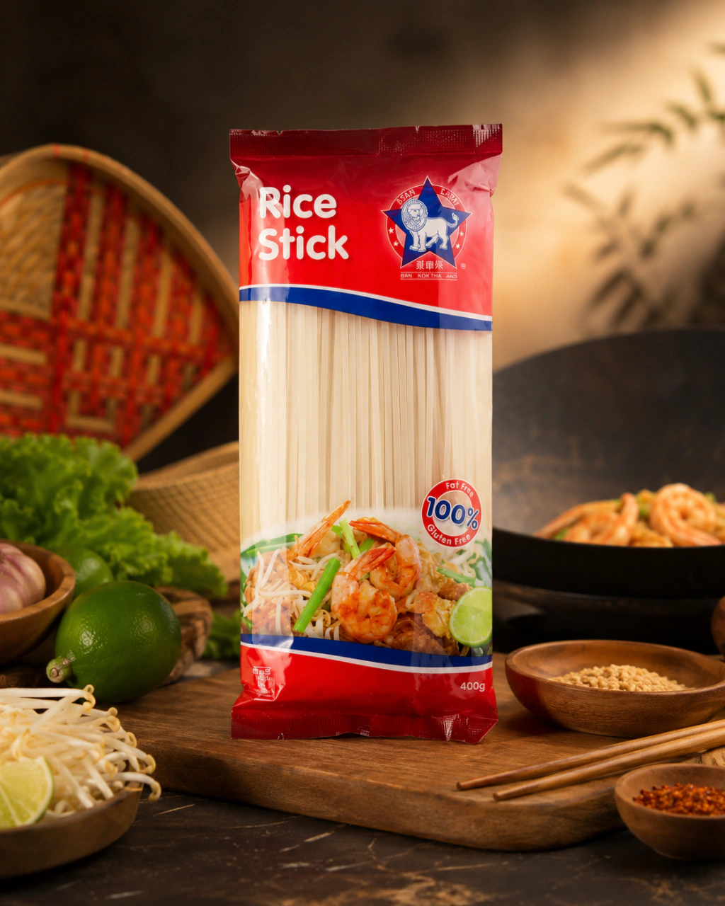 Fideos de Arroz Spaguetti Star Lion